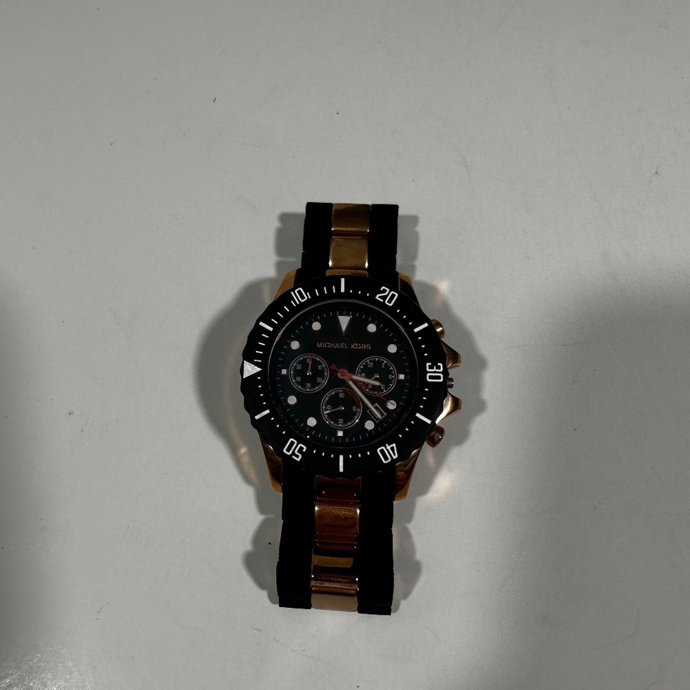 Michael Kors Black & Rose Gold Watch - Picture 2 of 7